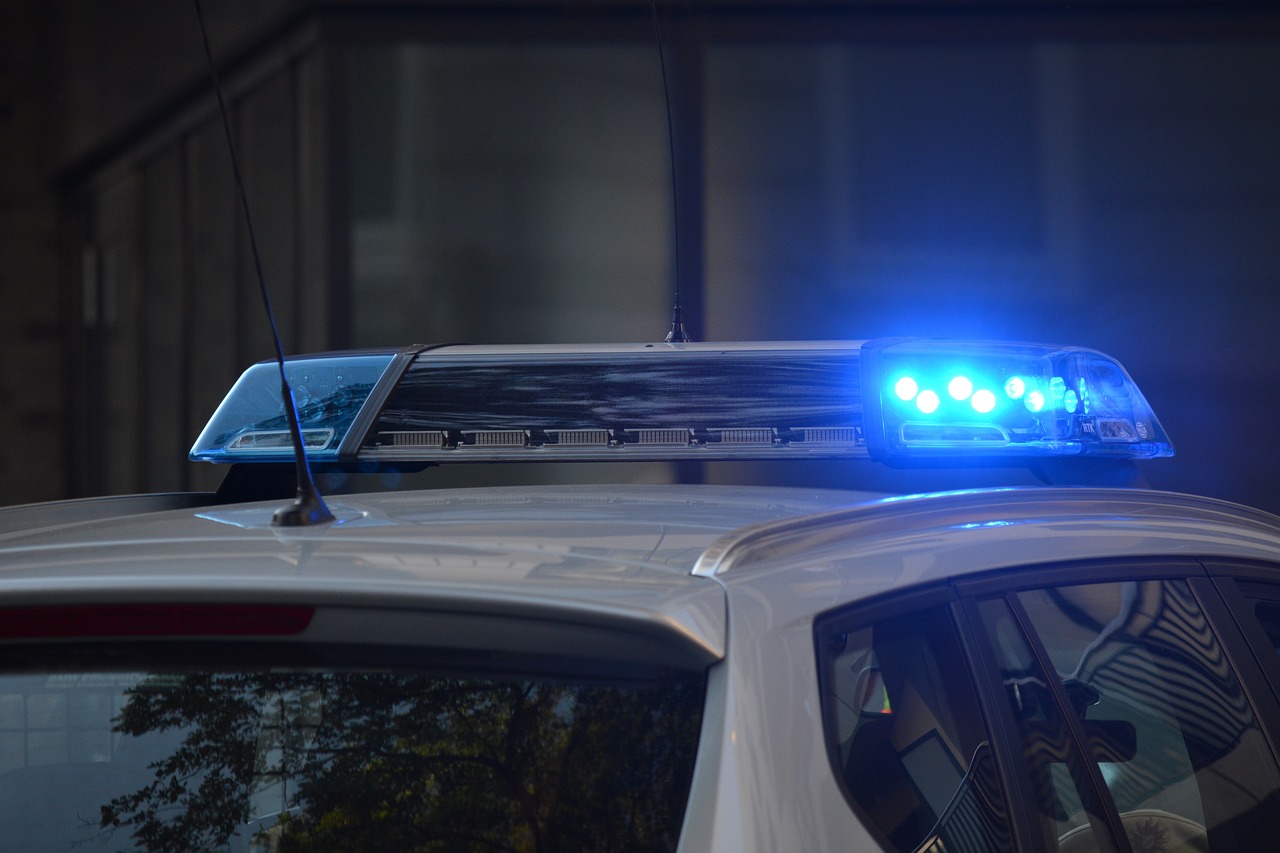 Media 7 Top of police car showing lights